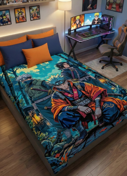 Team 7 Legends – Naruto, Sasuke & Kakashi Anime Wall Tapestry