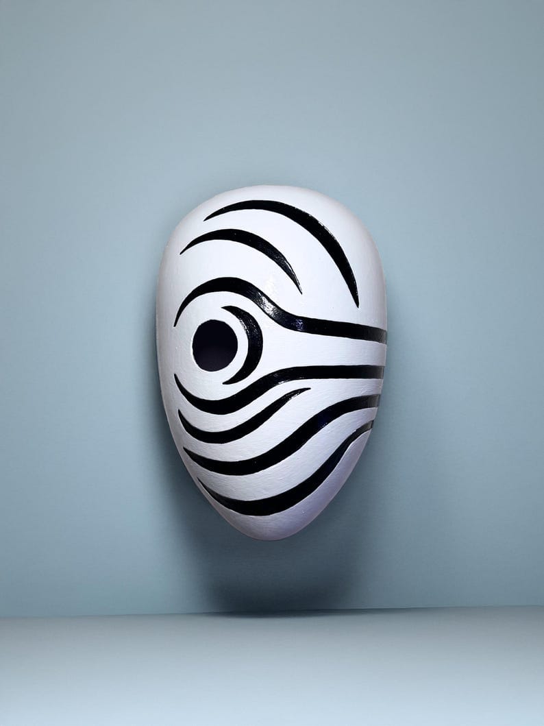 3D Printed White Striped Mask – The Indian Book Store