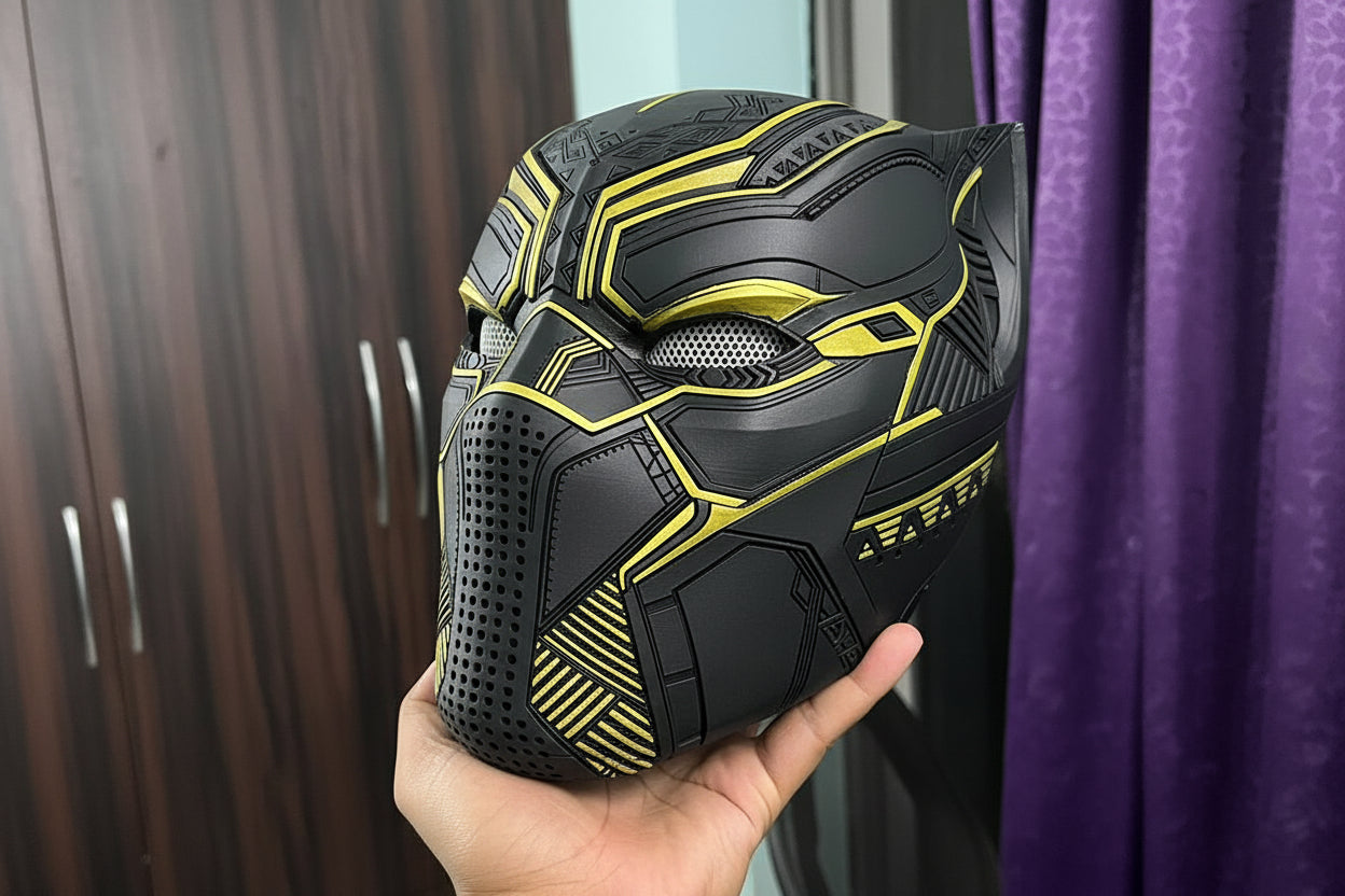 Black Panther Helmet Cosplay, 1:1 Scale, Wearable Limited Edition