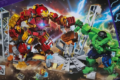 Heroes Assemble MG1396 Simulating A Battle Between The Hulk and The Hulkbuster construction Building Blocks Set
