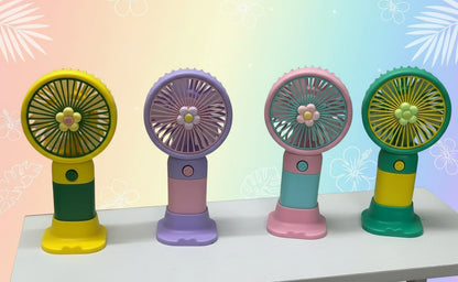 Mini Portable Fan Rechargeable Handheld & Desk Fan High Speed Motor USB Charging