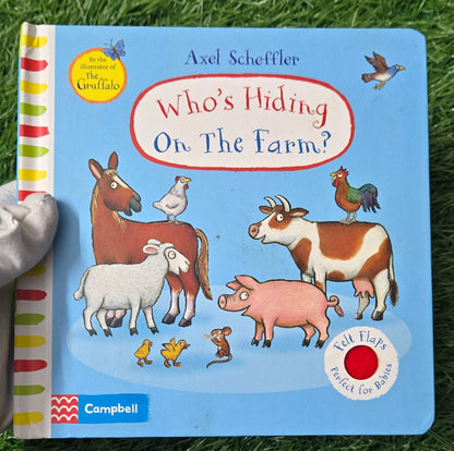 Who's Hiding On the Farm By Axel Scheffler