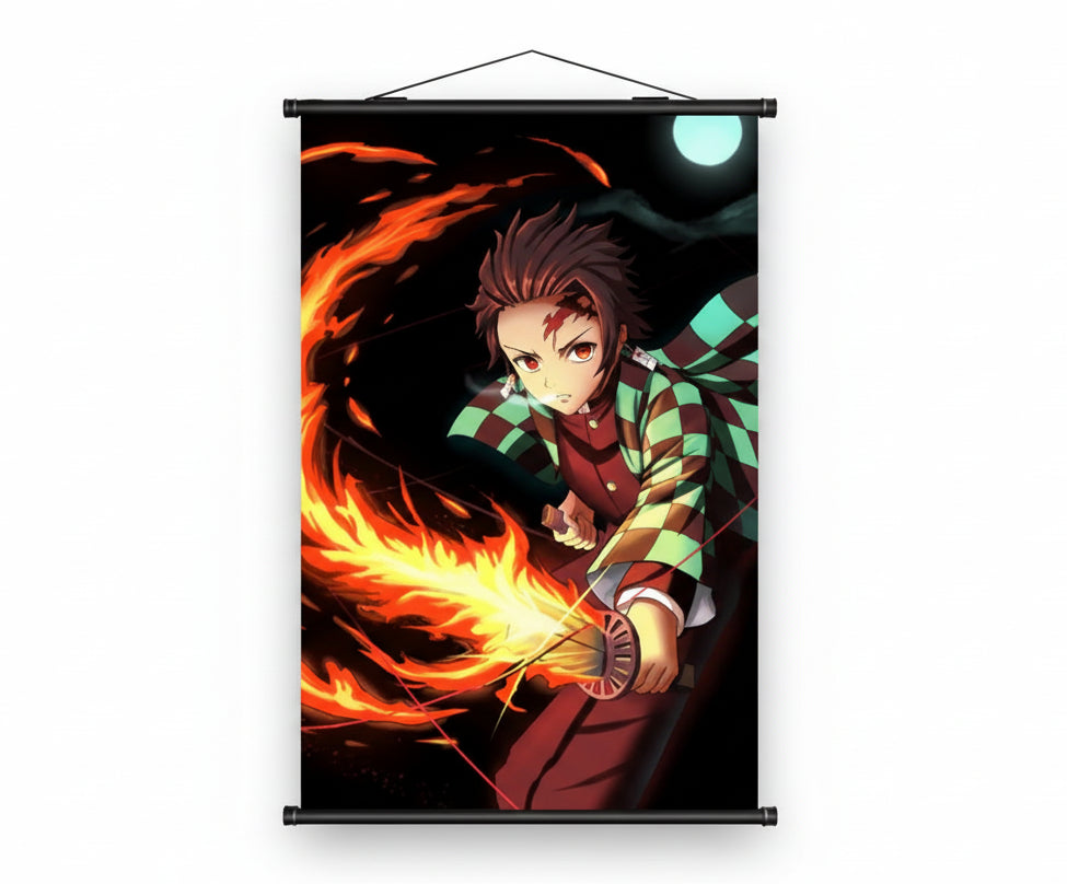 Demon Slayer Tanjiro Anime Wall Decor Wall Hanging Scroll