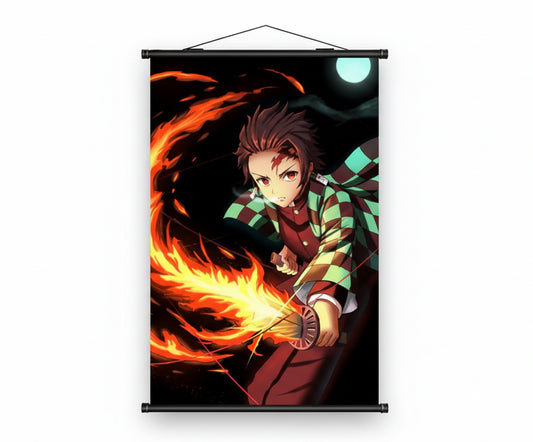 Demon Slayer Tanjiro Anime Wall Decor Wall Hanging Scroll