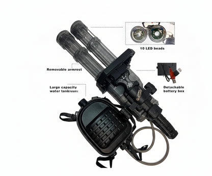 Gatling Electric Water Gun High-Pressure Automatic Rechargeable Long Range Outdoor Water Blaster Toy