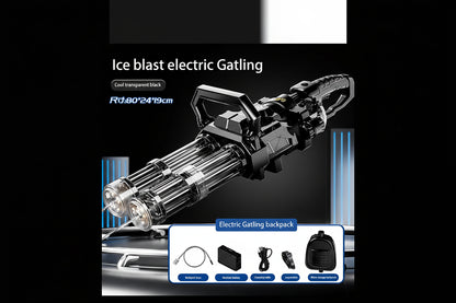Gatling Electric Water Gun High-Pressure Automatic Rechargeable Long Range Outdoor Water Blaster Toy