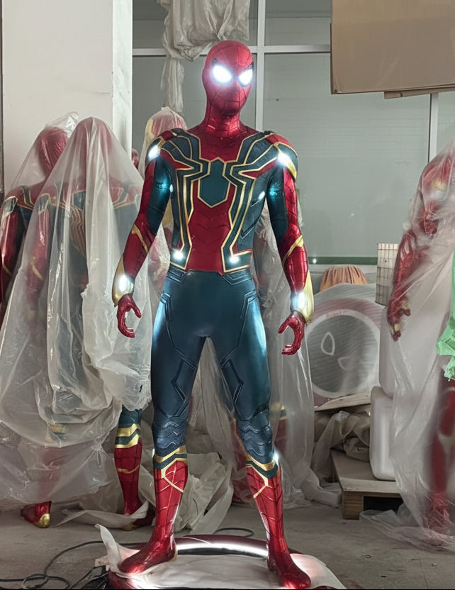 Spider Man Life Size Statue Neon Light Special Figure (Around 6.5 Ft size)