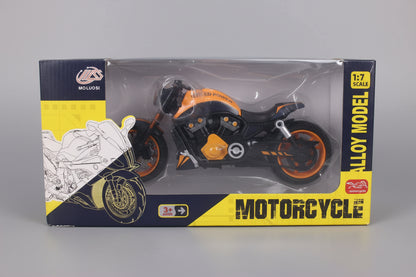 Mini Cruiser Racing Bike Alloy 1:10 Scale | Racing Style Motorbike, Compact Vehicle