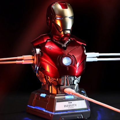 Iron Man MK3 Bust 65W Charging Station 3 in 1 Charger Stand