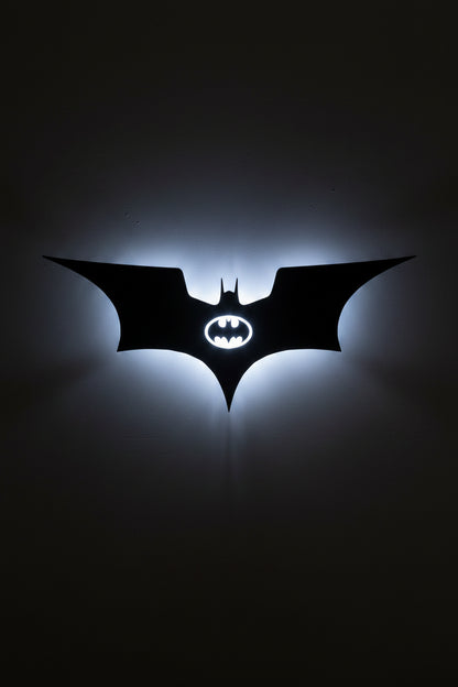 Batman Shadow Wall Lamp One Piece Anime 3D LED Illusion Night Light, USB Powered,Touch Control