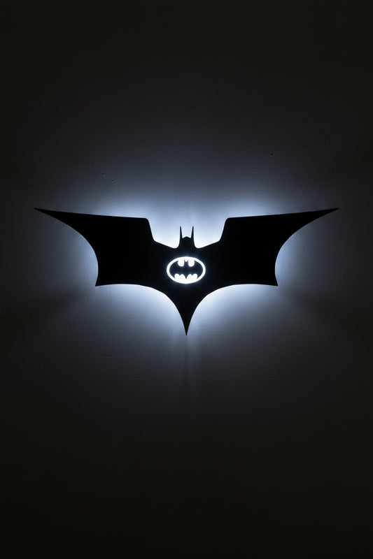 Batman Shadow Wall Lamp One Piece Anime 3D LED Illusion Night Light, USB Powered,Touch Control