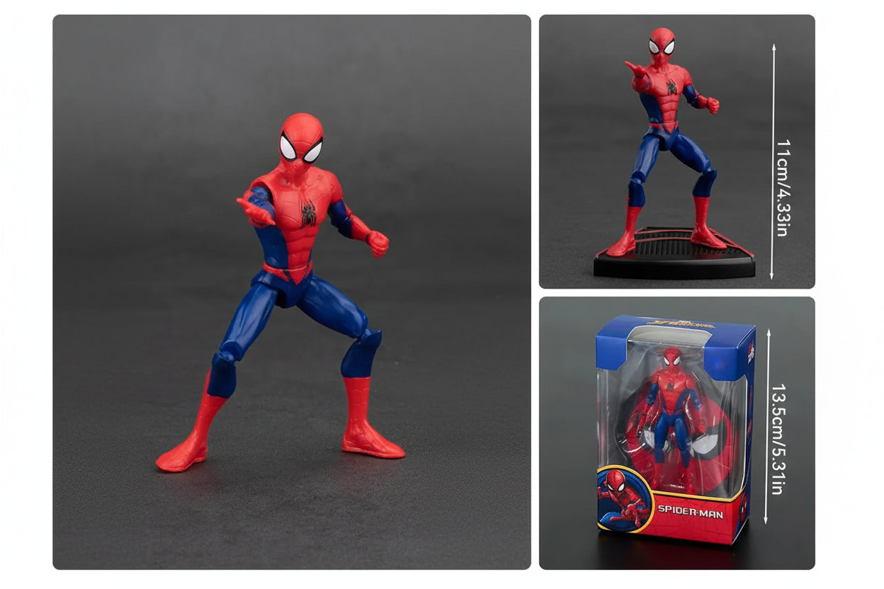 ZD Toys Spider-Man Classic Action Figure – 4 Inch Poseable Collectible for Kids & Fans