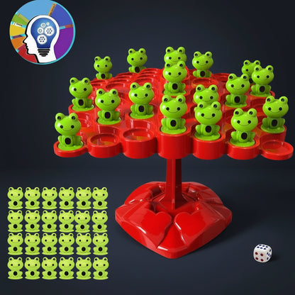 Frog Balance Tree Montessori Toy Intelligence Play Interaction Educational Game for Kids