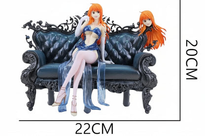 One Piece Nami Elegance on the Sofa Action Figure Collectible 20 cm