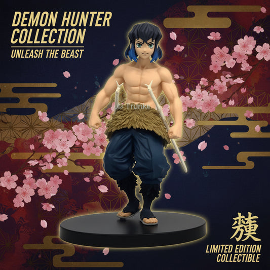 Demon Slayer Anime Inosuke Standing Action Figure 15 Cms