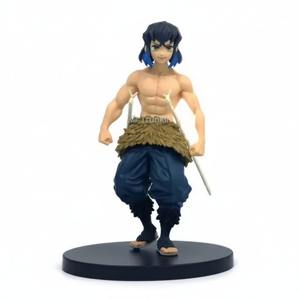 Demon Slayer Anime Inosuke Standing Action Figure 15 Cms