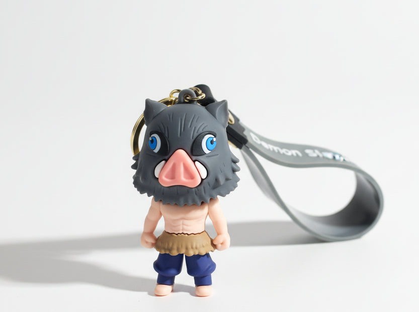 Kny Keychain Inosuke Demon slayer Anime Inosuke 3D Keychain Pack of 2 β The Indian Book Store