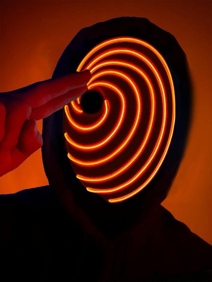 Tobi Obito Mask Resin Mask Costume Mask Cosplay Props Halloween Party Gift for Kids Ninja Anime Uchiha Cosplay