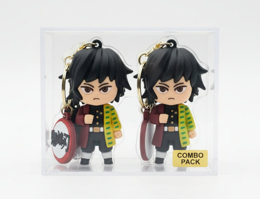 Demon Slayer Giyu Tomioka 3D Keychain Pack of 2