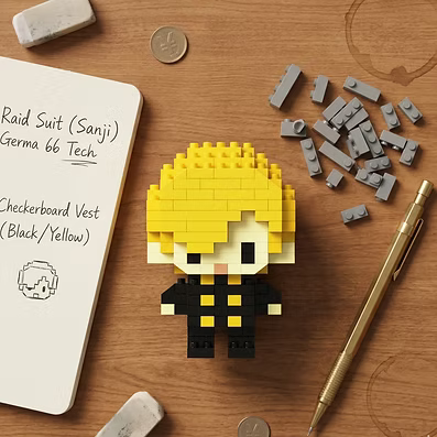 Mini Building Blocks Sanji Mini Toy for Kids 14+ (Limited Edition)