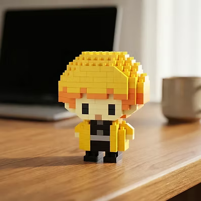 Mini Building Blocks Zenitsu Agatsum Mini Toy For Kids 6+ (Limition Edition)