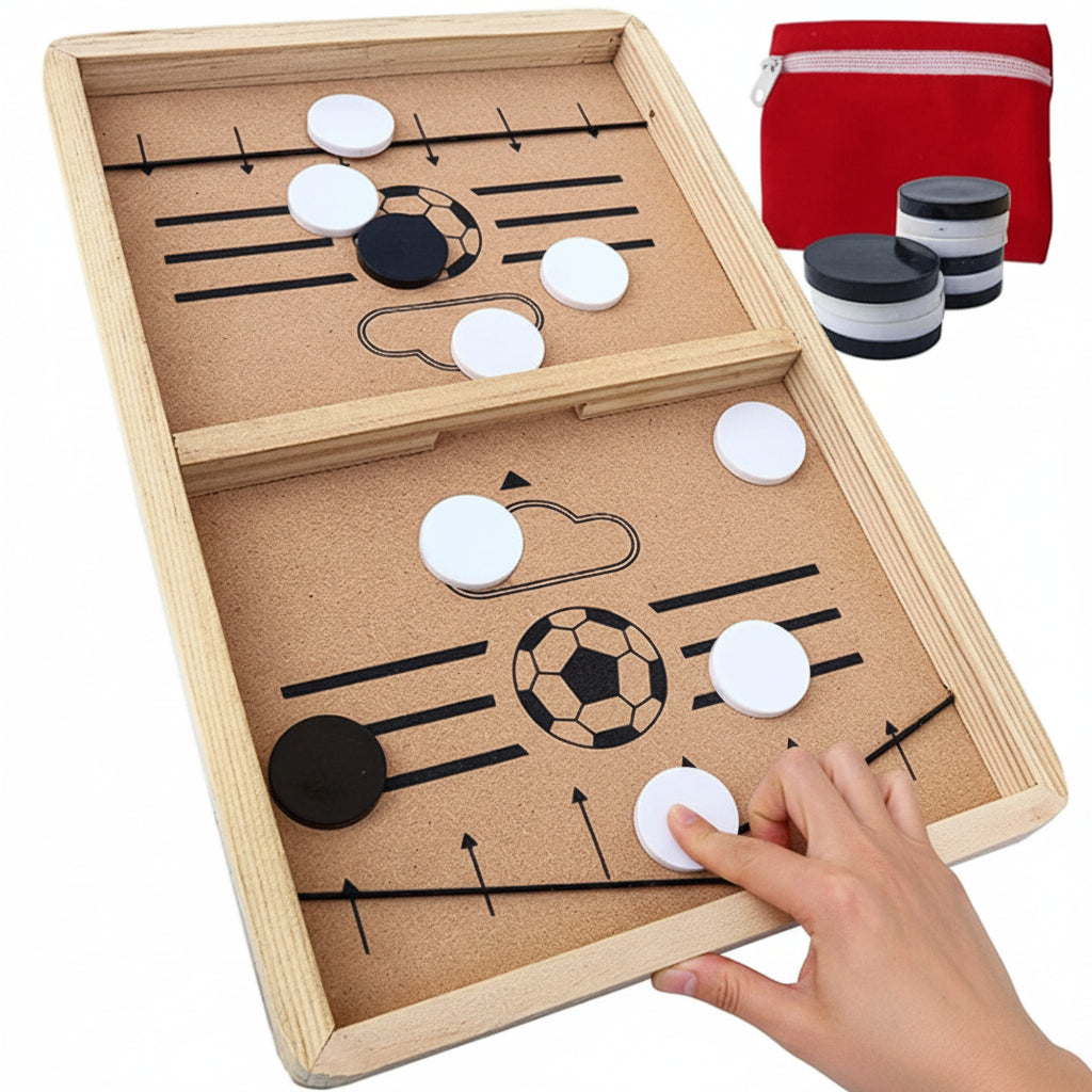 Sling Fast Puck Board Game - Guaranteed Fun for Family Game for 6 Years Old Boys & Girls