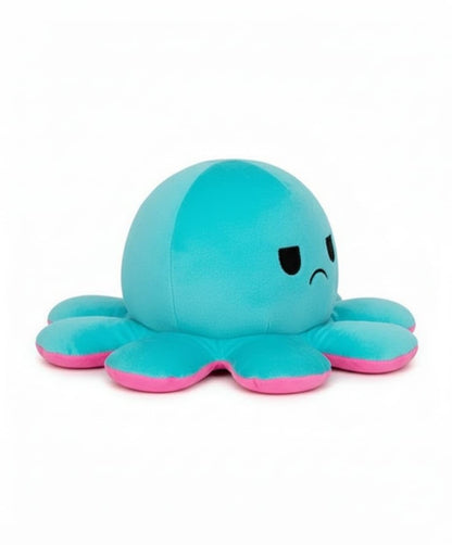 Reversible Octopus Plush Toy, Double-Sided Mood Flip Soft Stuffed Toy