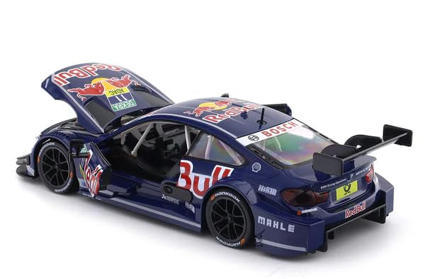BMW M4 DTM Car Redbull Diecast Model Car, 1:24 Scale Collectible Toy, Blue