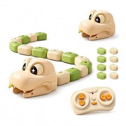 Magnetic Snake Game Toy with Remote Control, Interactive Growing Snake Toy with Sound & Light for Kids