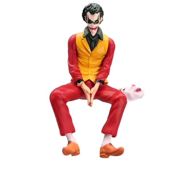 Red Joker Sitting Action Figure 15cm Height Figure for Office Desk and Decoration Items Gift Giving