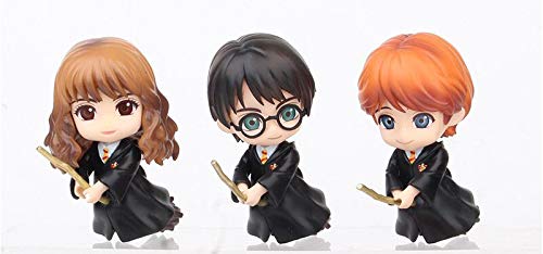 Harry Potter Sitting on BroomStick 3pcs Figure set
