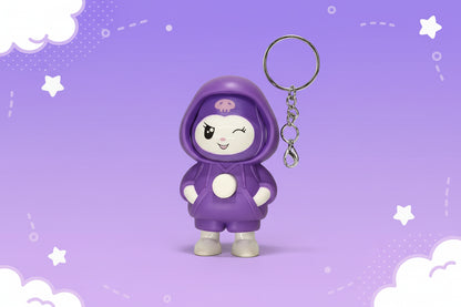 Kuromi Doll Face Changing Keychain Pack of 3 ( limited edition )