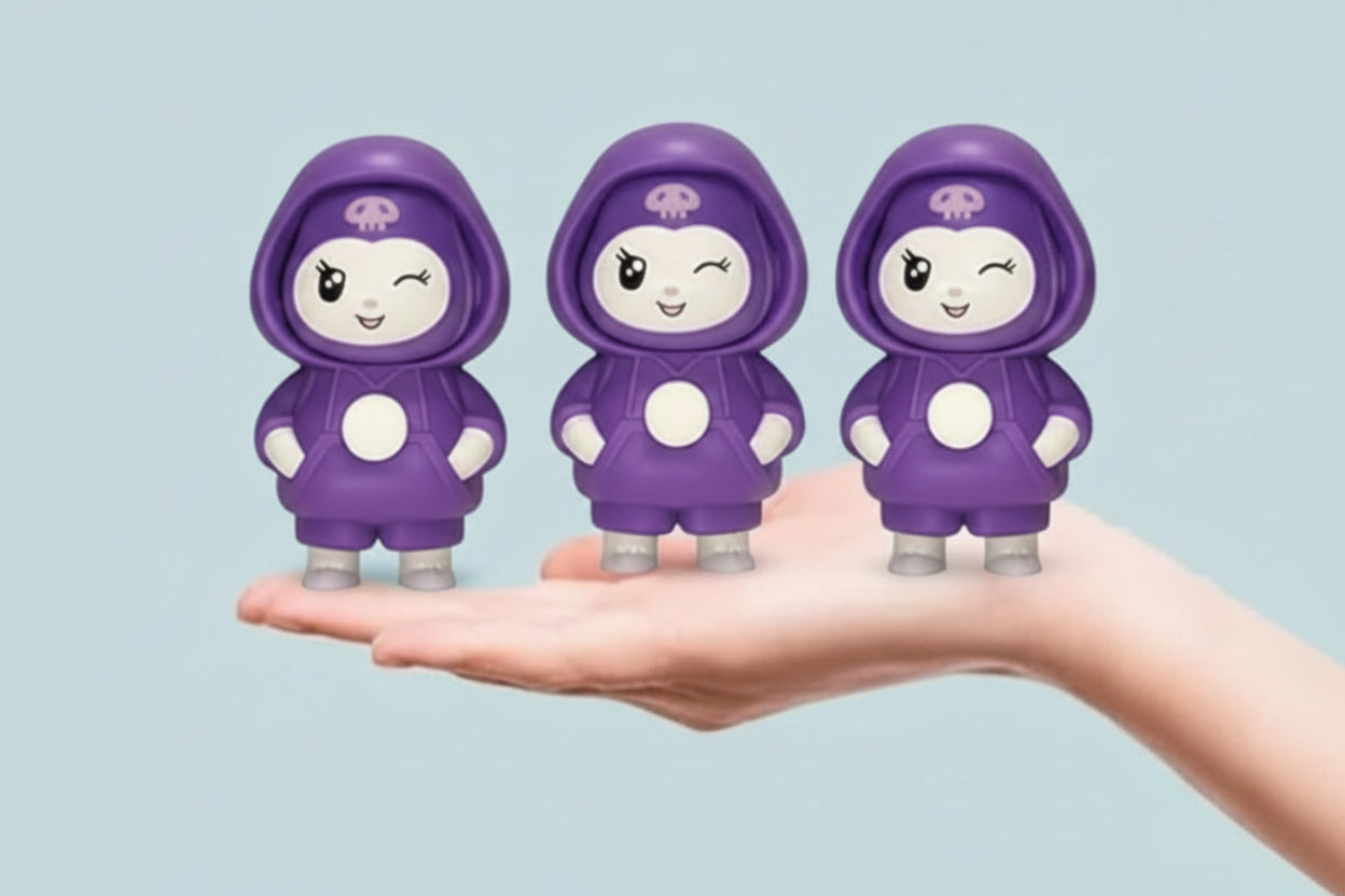 Kuromi Doll Face Changing Keychain Pack of 3 ( limited edition )