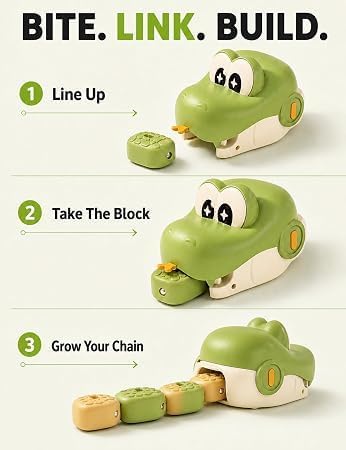 Magnetic Snake Game Toy with Remote Control, Interactive Growing Snake Toy with Sound & Light for Kids