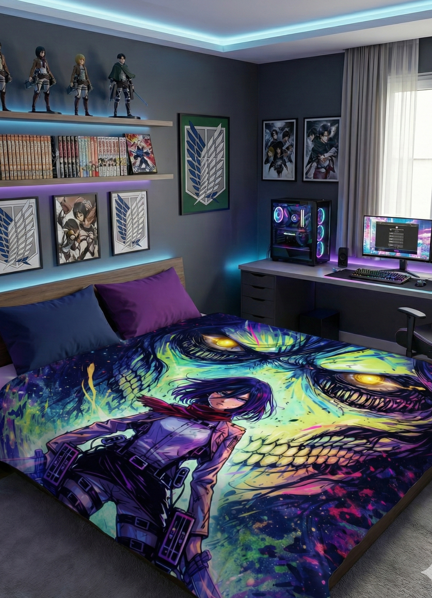 Attack on Titan anime wall tapestry wall tapestry