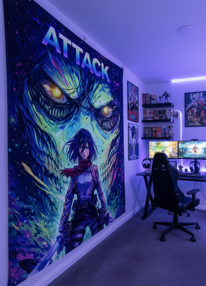 Attack on Titan anime wall tapestry wall tapestry