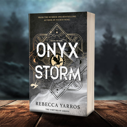 FOURTH WING (Hardcover) And ONYX STORM (Paperback) 2 Book Set Combo By Rebecca Yarros