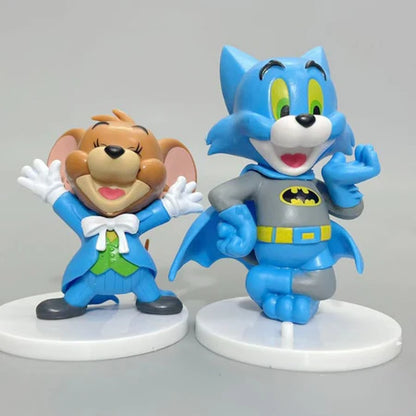 Tom and Jerry Superhero Set of 6pcs - 6.5cm Action Figure