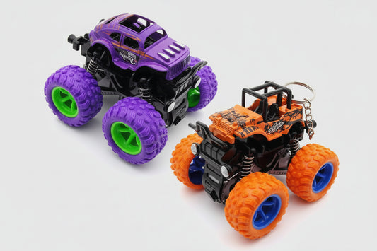 Monster Truck Pushback Keyring Pack of 2