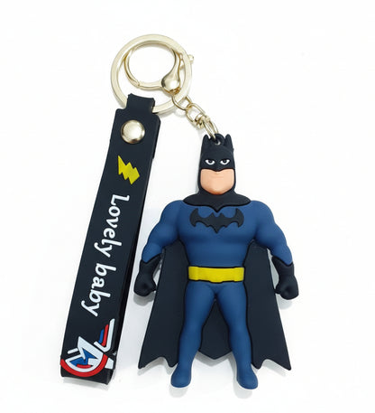 Batman Superhero Avenger Action Figure 3D Keychain Pack of 2