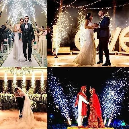 Hand Held Sparkler Gun for Sparkular | RGB Light Cold Pyro Gun for Diwali Pubs Events, Party Functions, Celebrations (Batteries & Pyros Not Included) Pyro Gun for Wedding & Birthdays