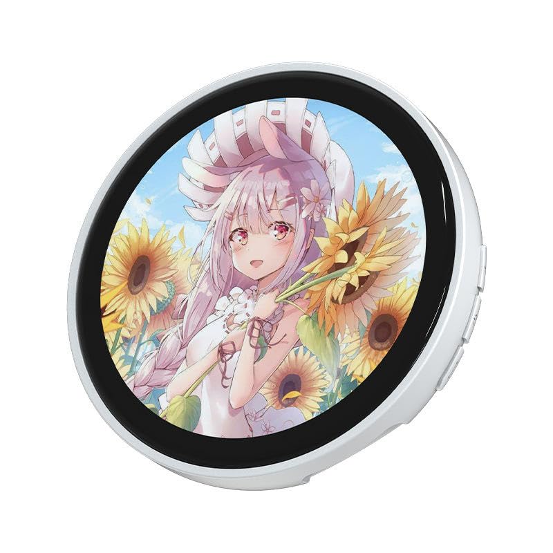 Digital Smart Badge Touchscreen Customizable Display with Photo/GIF/Video,Rechargeable Battery Easy Clip Design Redefine Dynamic Brooch Ultra-thin 10mm 1.85-inch HD Screen