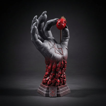 The "Hand of God" Berserk with Behelit Egg King Necklace Sculpture Desk Decor Figure