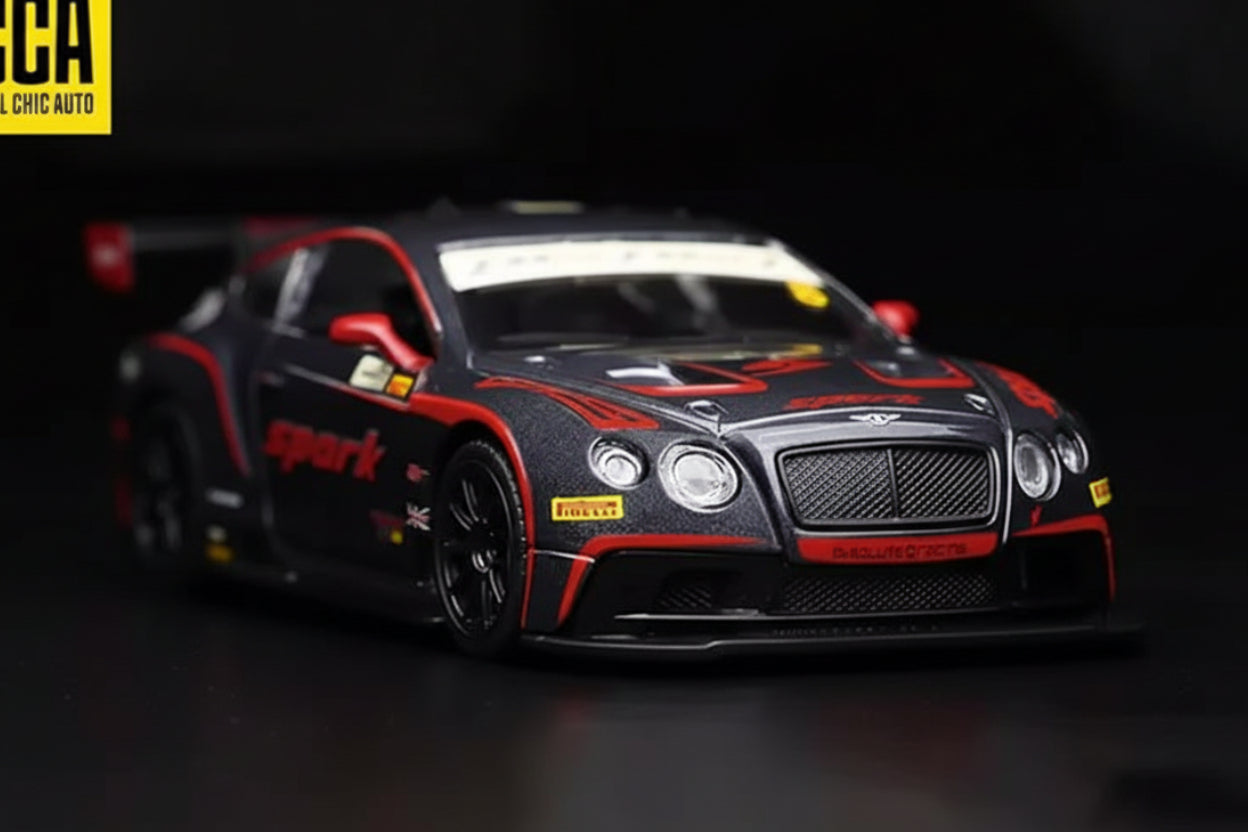 Bentley Continental GT3 Car Concept 1:24 Scale Licensed diecast Scale Model (Black)