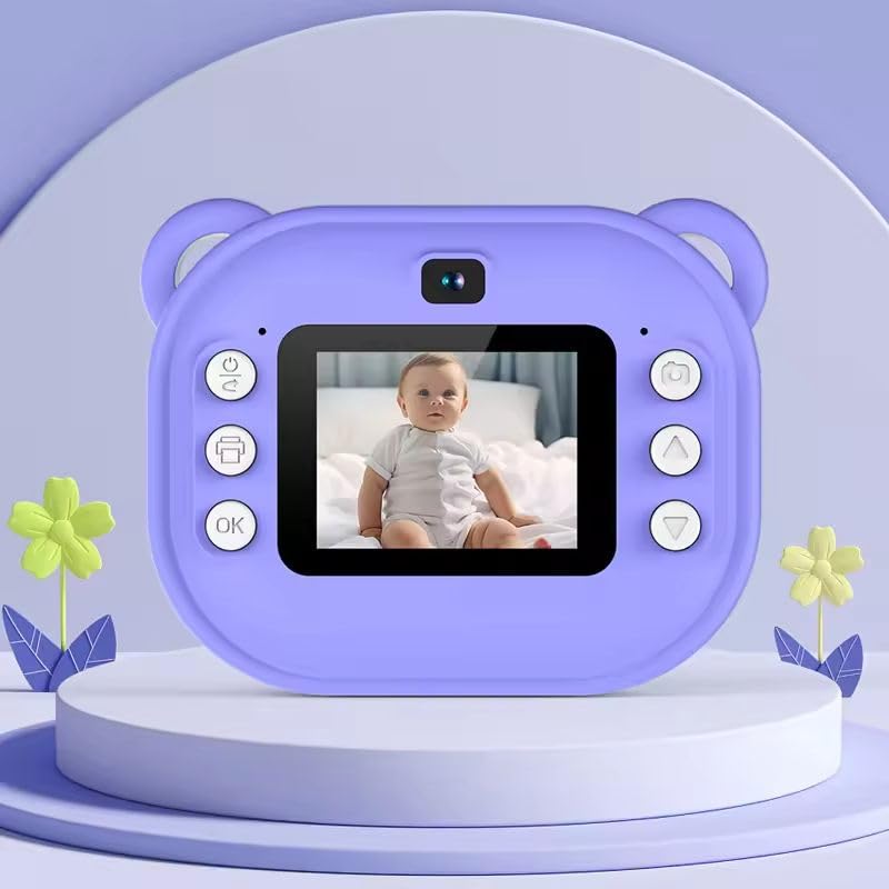 Instant Print Camera Front and Back Camera Instant Print Photo Perfect Gifts for Girls/ Boys