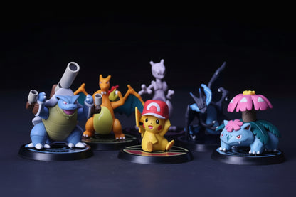 Pokémon Generation 1 Battle Collectible Figurines Set (12 Pcs)