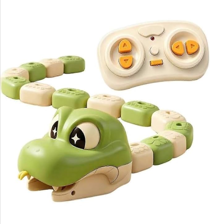 Magnetic Snake Game Toy with Remote Control, Interactive Growing Snake Toy with Sound & Light for Kids