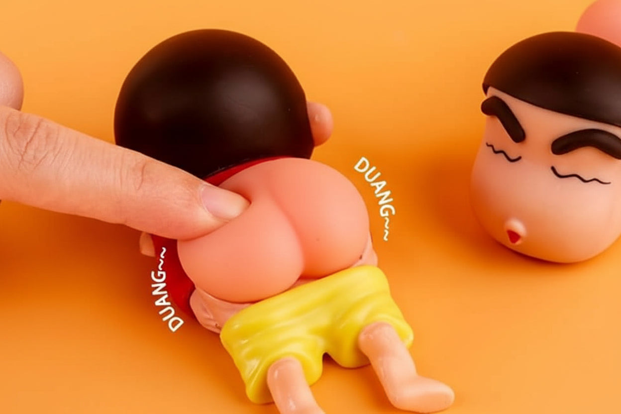 Shin-chan Squishy Butt Funny Figure