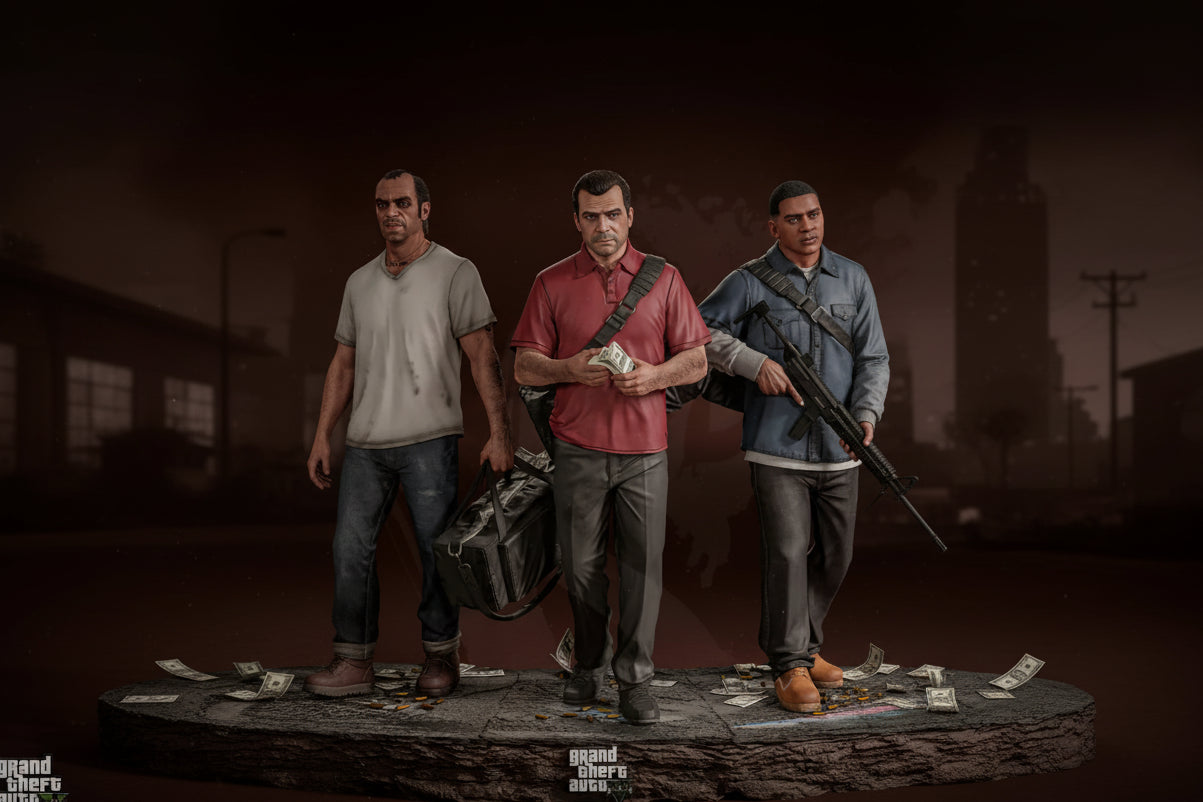 Grand Theft Auto V – 1/6 Scale Resin Statue by Tibs 3D Studio – Premium Collector Edition
