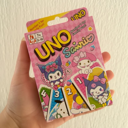 UNO Kuromi Sanrio Card Game for kids and family Pack of 3